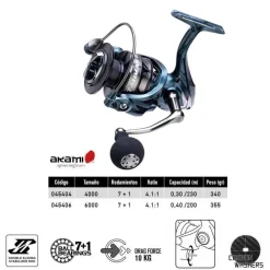 Clearance Tahmar 4000 Carretes Akami|Carretes Spinning