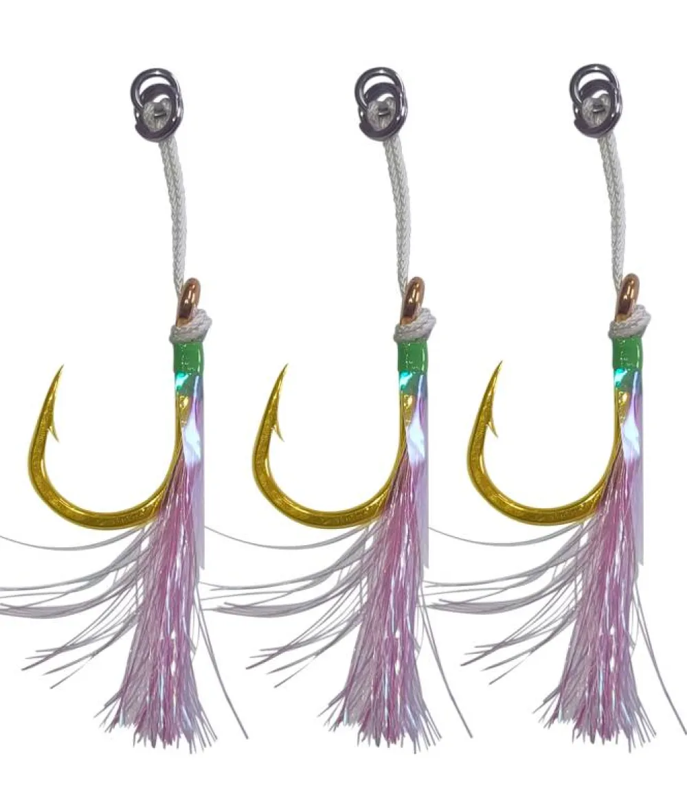 Clearance Assist Heavy Fish Skin Luminous Assist Y Anzuelos Señuelos|Peces Plomados Jigs