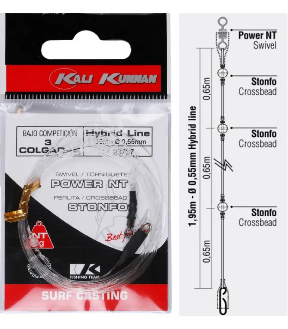 Bajo Linea 3 Colgadas Bajos De Línea|Accesorios Pesca Surfcasting