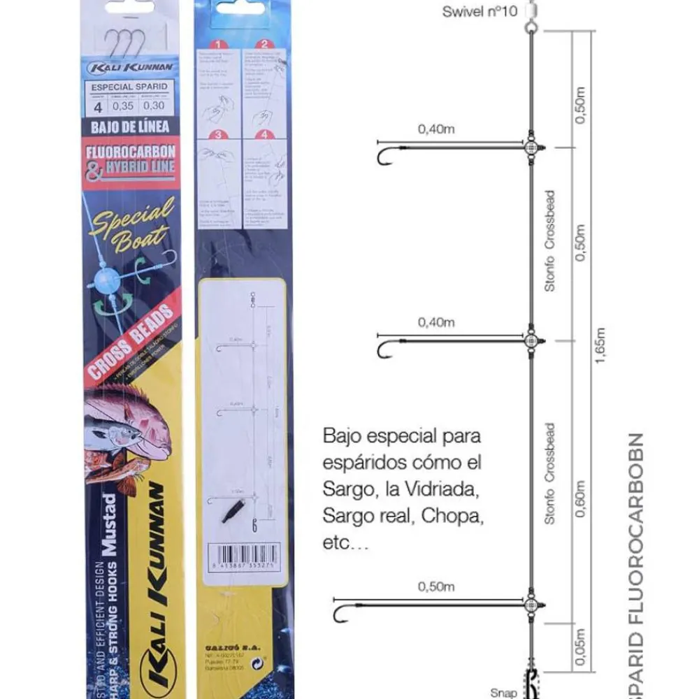 Bajo Linea Sparid Fluorocarbon Bajos De Línea|Accesorios Pesca Surfcasting