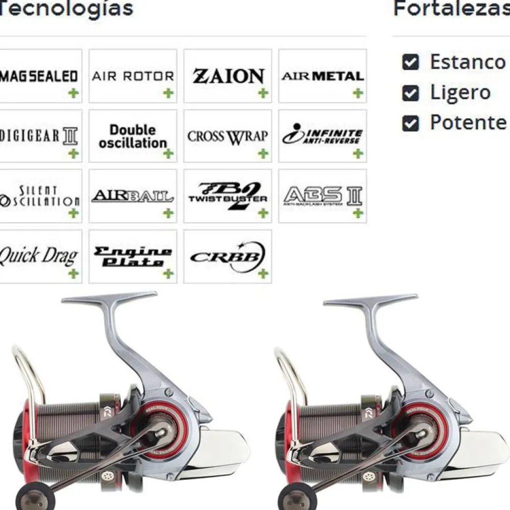 Online Tournament Basiair Z45 QD Carretes Daiwa|Carretes Surfcasting