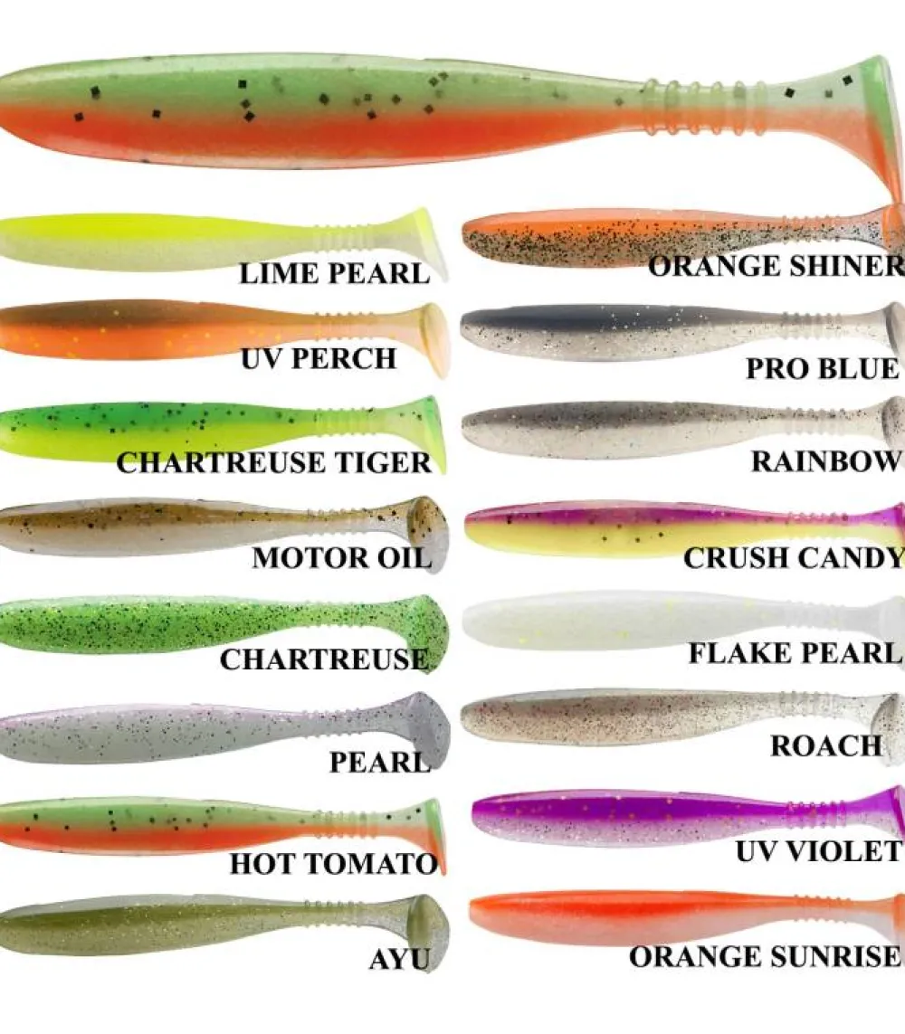Outlet Tournament D'Fin 76 MM Peces Daiwa|Señuelos De Vinilo