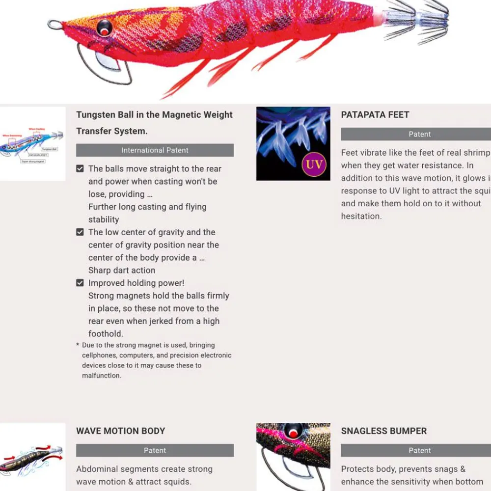 New EZ-Q Magnet TG Peces Duel|Jibioneras Yo-Zuri Calamar