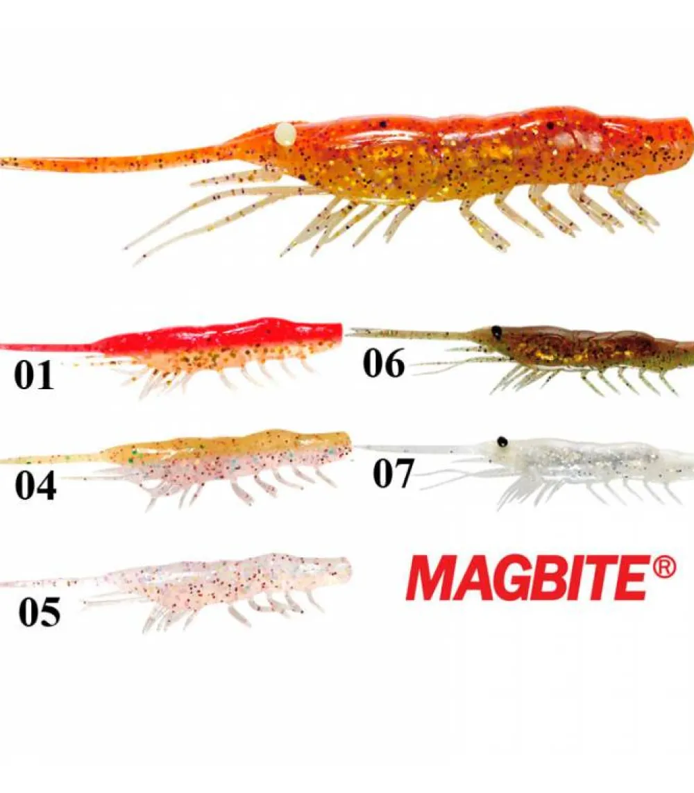 Gamba Snatch Bite Shrimp 4" Señuelos De Vinilo|Artificiales Magbite