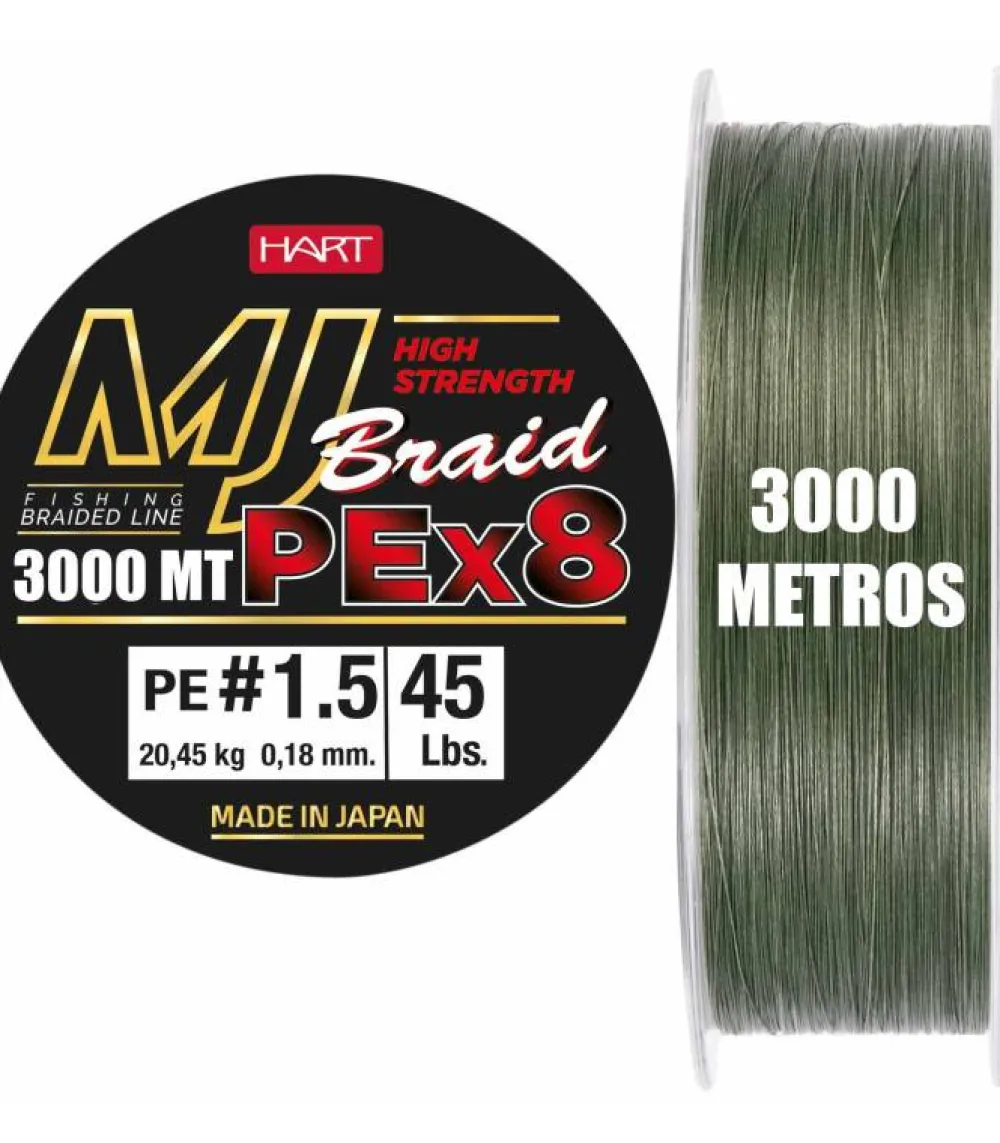 Hot MJ Olive 3000 MT Hilos Trenzados
