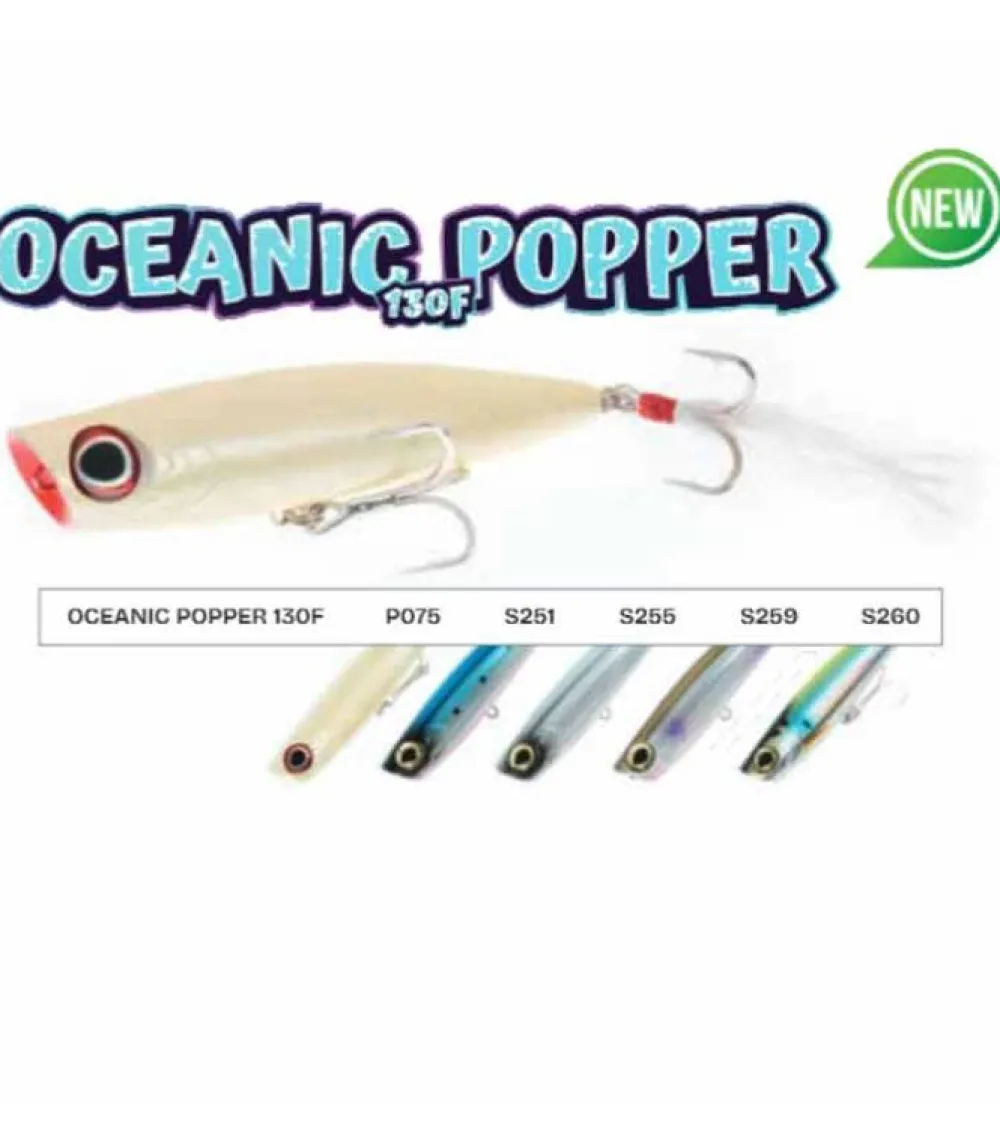Hot Oceanic Popper 130 F Peces Hart|Señuelos Poppers