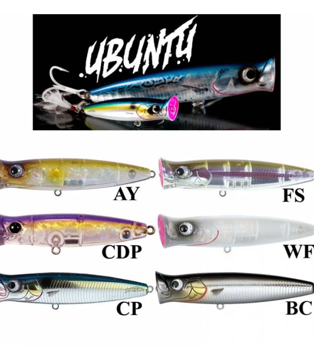 Online Popper Ubuntu 70 Peces Fishus|Señuelos Poppers