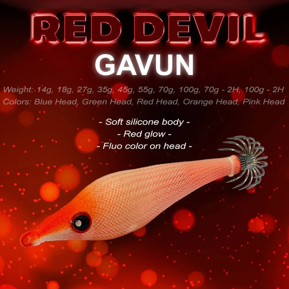 Outlet Poteras DTD Red Devil Gavun Poteras Pesca Calamar