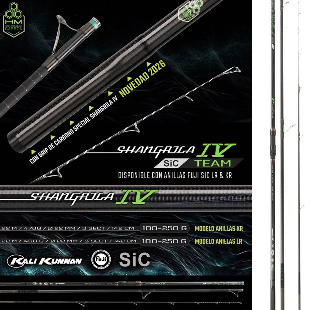 Clearance Shangrila Team IV Cañas Kali Kunnan|Cañas Surfcasting