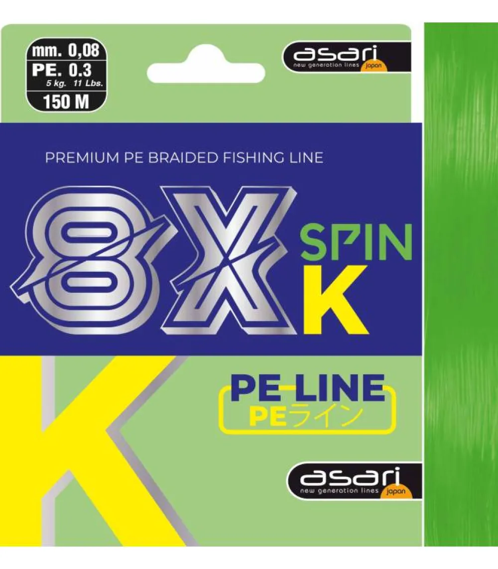 Clearance Trenzados 8X K Spin Hilos Trenzados