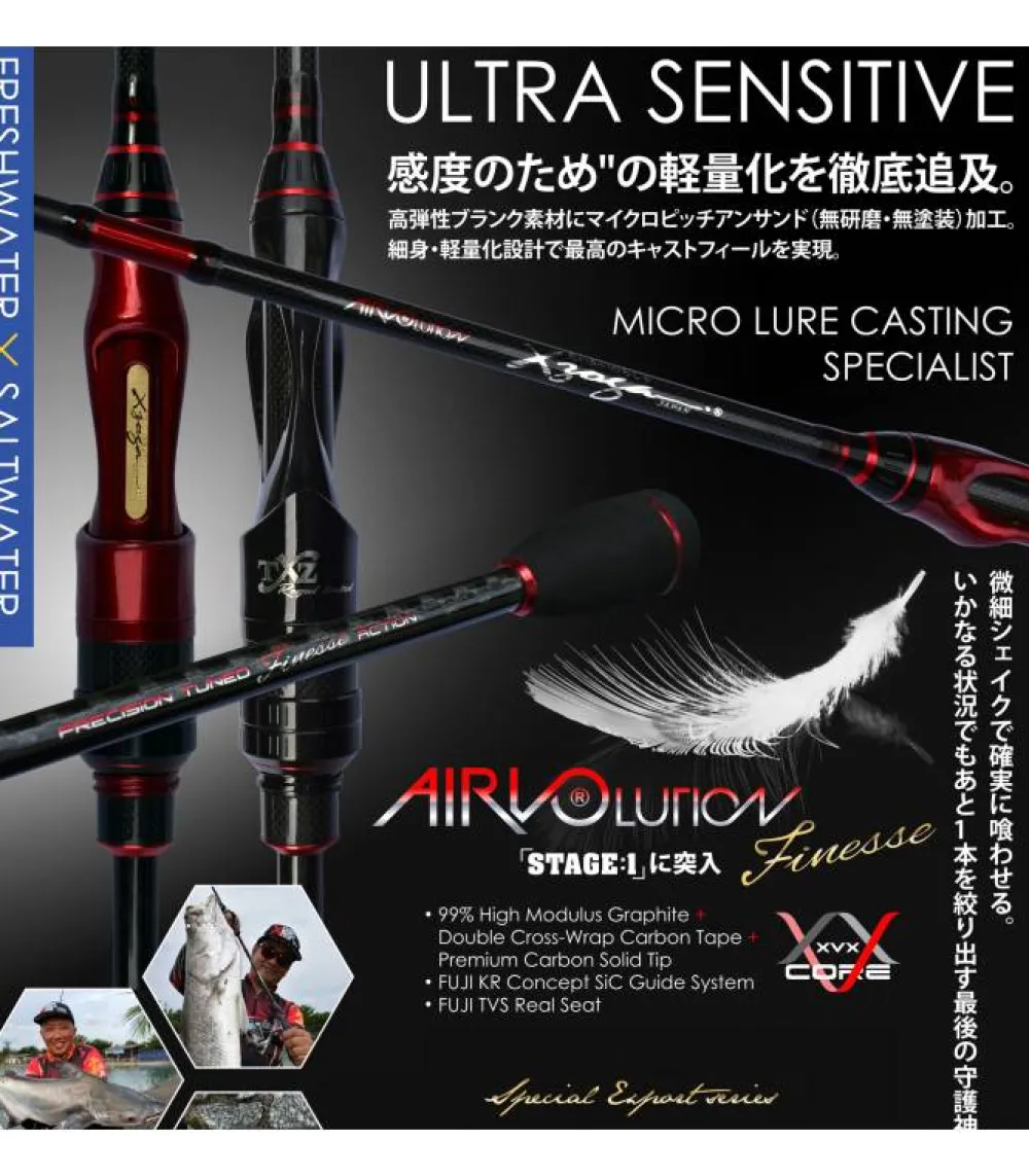 Airvolution Finesse Cañas Xzoga|Rockfishing
